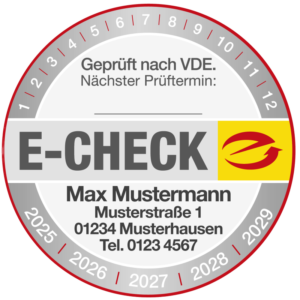 E-Check zertifiziert nach VDE